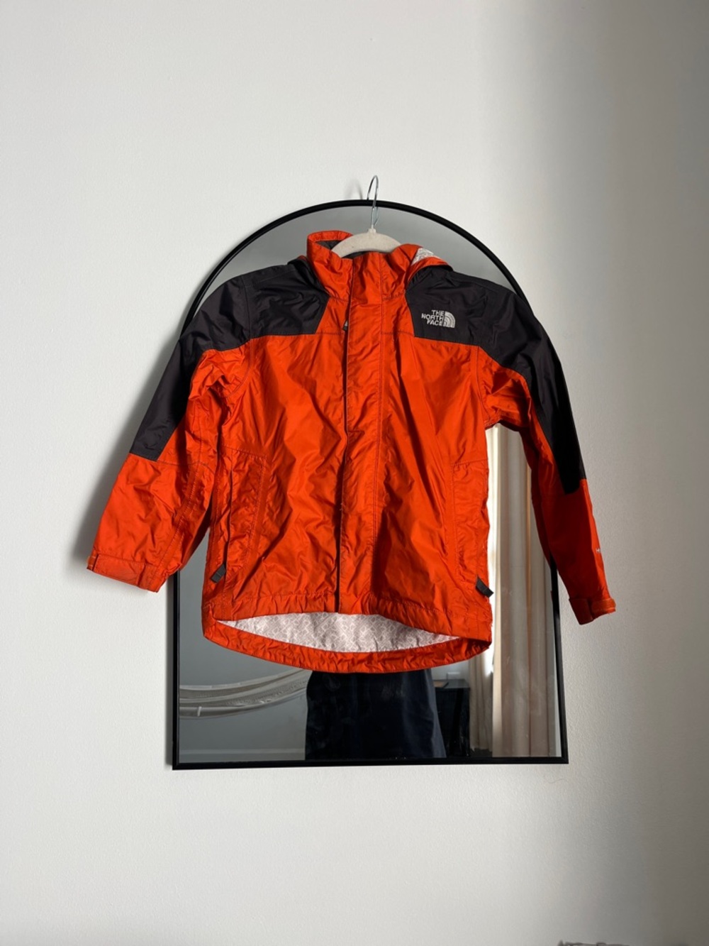 The North Face Orange and Black Outdoor Shell Jacket